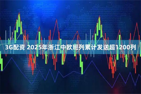 3G配资 2025年浙江中欧班列累计发送超1200列